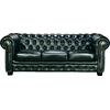 CHESTERFIELD Birmingham Kαναπές 3Θέσιος Σαλονιού Καθιστικού,Δέρμα Antique Green (Ε9574,33)