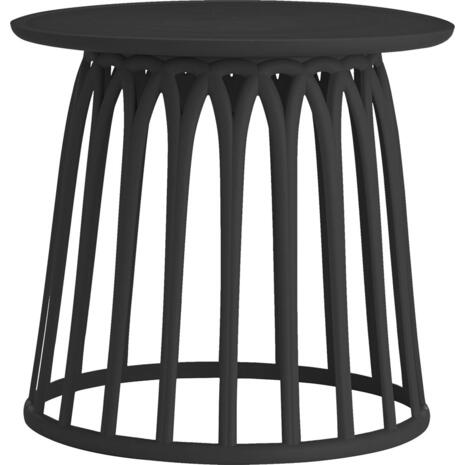 SABA Τραπεζάκι Βοηθητικό PP-UV Μαύρο (Ε382,2)