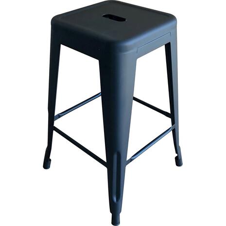 RELIX Σκαμπό Bar H.65cm, Στοιβαζόμενο, Μέταλλο Βαφή Μαύρο Matte (Ε5193,1ΜW)