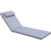 SUNLOUNGER Μαξιλάρι Ξαπλώστρας με Προσκέφαλο, Ύφασμα Water Repellent Γκρι, Φερμουάρ (Ε2014,3)
