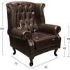 ΠΟΛΥΘΡΟΝΑ-ΜΠΕΡΖΕΡΑ T.CHESTERFIELD POLINA HM0053.01 PU ΣΚ.ΚΑΦΕ 83x75x107 εκ. (Καφέ)