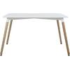 ΤΡΑΠΕΖΙ MINIMAL HM008.01 ΛΕΥΚΟ MDF, ΞΥΛΙΝΑ ΠΟΔΙΑ ΟΞΙΑ, 120Χ80X73Υ ΕΚ.