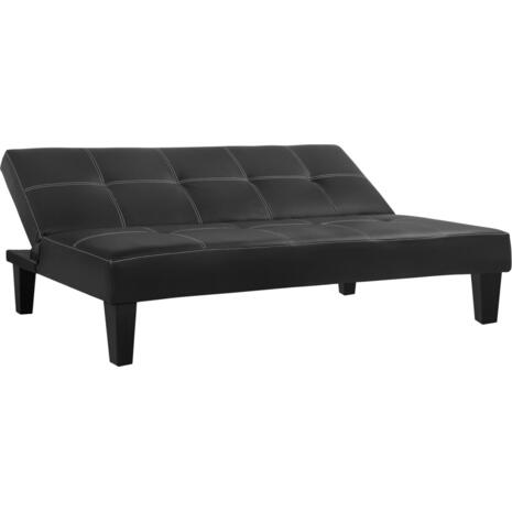 ΚΑΝΑΠΕΣ ΚΡΕΒΑΤΙ 3Θ HM3002.02 ΜΑΥΡΟΣ PU ΜΕ ΓΑΖΙΑ 186x90x82