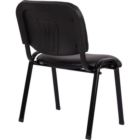 ΚΑΡΕΚΛΑ JANISHA HM1010.01 ΜΕ ΔΕΡΜΑΤΙΝΗ PU ΜΑΥΡΟ 53,5x59x77 εκ.