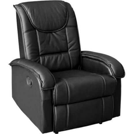 ΠΟΛΥΘΡΟΝΑ RELAX ΜΕ ΜΗΧΑΝΙΣΜΟ MASSAGE ROCCA HM0026.01 PU ΜΑΥΡΟ 88x90x80 εκ.