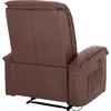 ΠΟΛΥΘΡΟΝΑ RELAX ΜΕ ΜΗΧΑΝΙΣΜΟ MASSAGE ROCCA HM0026.03 PU ΚΑΦΕ ΣΚΟΥΡΟ 80x96x97 εκ.