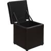 ΣΚΑΜΠΩ ΜΕ ΑΠΟΘΗΚΕΥΤΙΚΟ ΧΩΡΟ PU ΚΑΦΕ CUBE HM224.03--38x38x36.5Υεκ. (Καφέ)