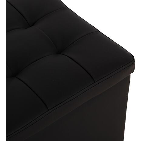 ΣΚΑΜΠΩ ΜΕ ΑΠΟΘΗΚΕΥΤΙΚΟ ΧΩΡΟ PU ΜΑΥΡΟ CUBE HM224.01 38x38x36.5Υεκ.
