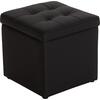 ΣΚΑΜΠΩ ΜΕ ΑΠΟΘΗΚΕΥΤΙΚΟ ΧΩΡΟ PU ΜΑΥΡΟ CUBE HM224.01 38x38x36.5Υεκ.