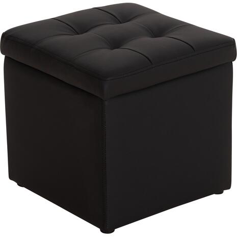 ΣΚΑΜΠΩ ΜΕ ΑΠΟΘΗΚΕΥΤΙΚΟ ΧΩΡΟ PU ΜΑΥΡΟ CUBE HM224.01 38x38x36.5Υεκ.