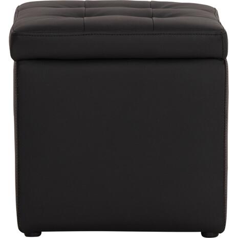 ΣΚΑΜΠΩ ΜΕ ΑΠΟΘΗΚΕΥΤΙΚΟ ΧΩΡΟ PU ΜΑΥΡΟ CUBE HM224.01 38x38x36.5Υεκ.
