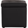 ΣΚΑΜΠΩ ΜΕ ΑΠΟΘΗΚΕΥΤΙΚΟ ΧΩΡΟ PU ΜΑΥΡΟ CUBE HM224.01 38x38x36.5Υεκ.
