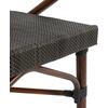 ΠΟΛΥΘΡΟΝΑ ΑΛΟΥΜΙΝΙΟΥ CLAY BAMBOO LOOK ΚΑΦΕ ΜΕ TEXTLINE HM5025 60,5x59x81Υ
