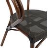 ΠΟΛΥΘΡΟΝΑ ΑΛΟΥΜΙΝΙΟΥ CLAY BAMBOO LOOK ΚΑΦΕ ΜΕ TEXTLINE HM5025 60,5x59x81Υ