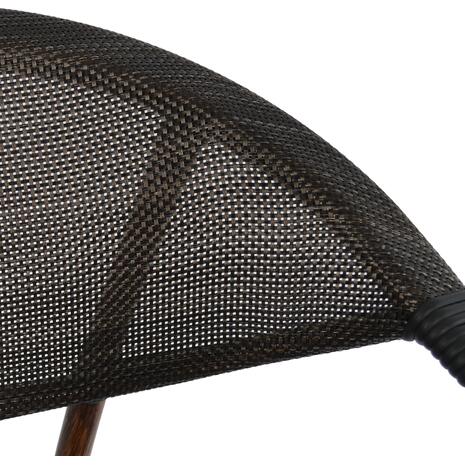 ΠΟΛΥΘΡΟΝΑ ΑΛΟΥΜΙΝΙΟΥ CLAY BAMBOO LOOK ΚΑΦΕ ΜΕ TEXTLINE HM5025 60,5x59x81Υ