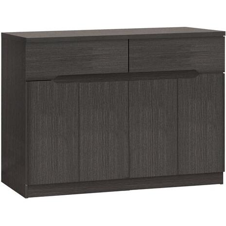 ΜΠΟΥΦΕΣ JOLENE HM2234.01 2 ΣΥΡΤΑΡΙΑ & 4 ΠΟΡΤΕΣ ZEBRANO 120X40X80εκ.