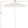 ΟΜΠΡΕΛΑ ΕΠΑΓΓEΛΜΑΤΙΚΗ ALU REGGIE 2.20x2.20x2.50m ΕΚΡΟΥ ΠΑΝΙ 8ΑΚΤΙΝΕΣ HM6013.01