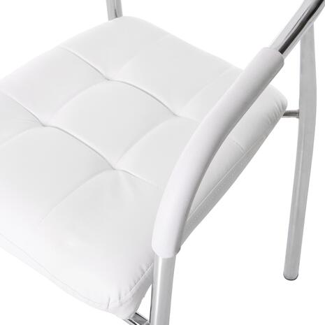 ΚΑΡΕΚΛΑ ΓΡΑΦΕΙΟΥ ΕΠΙΣΚΕΠΤΟΥ OBERON HM1018.02 ΑΣΠΡΟ PU 51x52x88Yεκ.