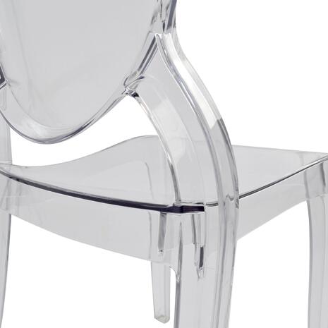 ΚΑΡEΚΛΑ ΤΡΑΠΕΖΑΡΙΑΣ ΑΚΡΥΛΙΚΗ ARAMIS HM0170 ΔΙΑΦΑΝΗ 34.5x50x90Υεκ. (σετ 4 τεμαχίων)