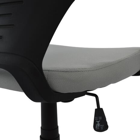 ΚΑΡΕΚΛΑ ΓΡΑΦΕΙΟΥ ANIVIA HM1073.21 ΓΚΡΙ & ΣΚΕΛΕΤΟ ΜΑΥΡΟ 64x61x127 cm (Γκρι)