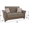 ΣΑΛΟΝΙ ΣΕΤ 2ΤΜΧ 3Θ & 2Θ ΚΑΝΑΠΕΣ GOLD ΚΑΦΕ HM3069.01 220x80x90 εκ.& 165x80x90 εκ.