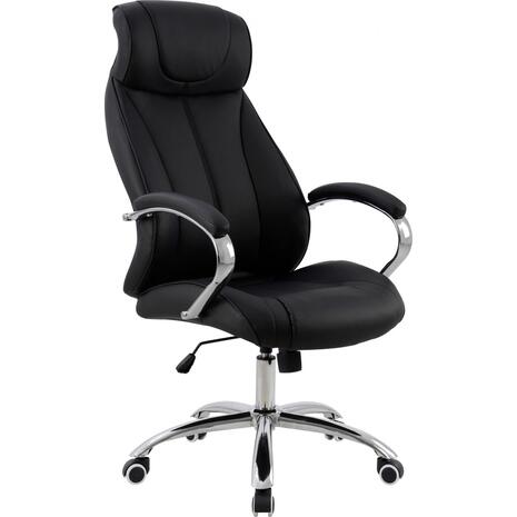 ΚΑΡΕΚΛΑ ΓΡΑΦΕΙΟΥ XAVIERE HM1096.01 PU ΣΕ ΜΑΥΡΟ 64x83x126Yεκ (Μαύρο)