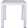 ΤΡΑΠΕΖΙ ΑΛΟΥΜΙΝΙΟΥ QIANA HM5402.01 ΛΕΥΚΟ 45x45x45,5Υ εκ.