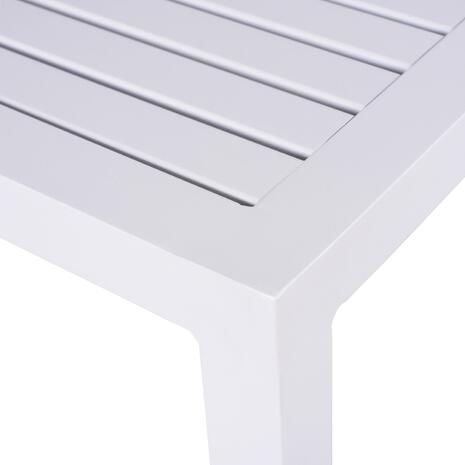 ΤΡΑΠΕΖΙ ΑΛΟΥΜΙΝΙΟΥ QIANA HM5402.01 ΛΕΥΚΟ 45x45x45,5Υ εκ.