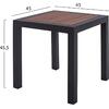 ΤΡΑΠΕΖΙ ΑΛΟΥΜΙΝΙΟΥ SABRA HM5403.02 ΓΚΡΙ ΜΕ POLYWOOD 45Χ45X45,5Yεκ.