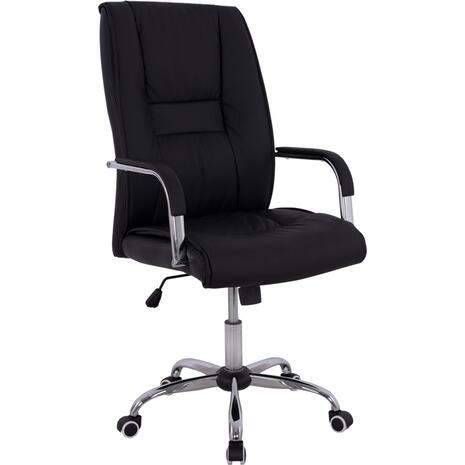 ΚΑΡΕΚΛΑ ΓΡΑΦΕΙΟΥ ANGEE HM1106.01 PU ΣΕ ΧΡΩΜΑ ΜΑΥΡΟ 58,5x70x120Υεκ (Μαύρο)