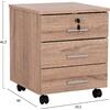 ΣΥΡΤΑΡΙΕΡΑ ΓΡΑΦΕΙΟΥ HAYDEN HM2282.02 ΣΕ SONAMA ΧΡΩΜΑ 39.5x40x46.5Υεκ