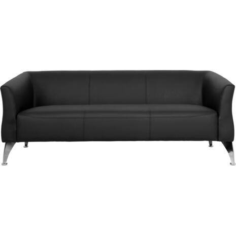 ΚΑΝΑΠΕΣ 3ΘΕΣΙΟΣ KIANA HM3122.31 ΜΕ ΜΑΥΡΟ PU 180x75x71 εκ.