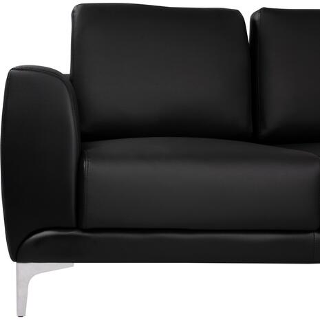 ΚΑΝΑΠΕΣ 2ΘΕΣΙΟΣ KΕΝΖΙΕ HM3121.21 ΜΕ ΜΑΥΡΟ PU 142x81x81 εκ.