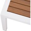 ΤΡΑΠΕΖΙ ΑΛΟΥΜΙΝΙΟΥ SABRA HM5403.01 ΛΕΥΚΟ ΜΕ POLYWOOD 45Χ45Χ45,5Y εκ.