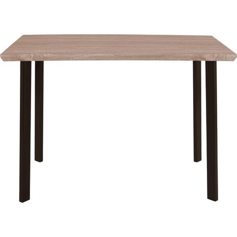 ΤΡΑΠΕΖΙ ΤΡΑΠΕΖΑΡΙΑΣ PALANI 110X70 SONAMA ΜΕ ΜΑΥΡΑ ΠΟΔΙΑ HM8333