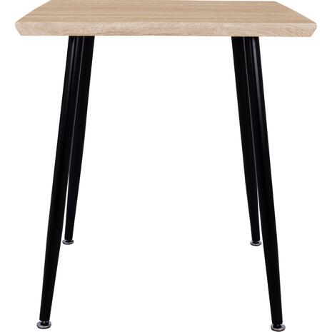 ΤΡΑΠΕΖΙ ΤΡΑΠΕΖΑΡΙΑΣ PALOMA HM8335.01, 70Χ70X76.5, SONOMA, ΜΑΥΡΑ ΠΟΔΙΑ