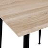 ΤΡΑΠΕΖΙ ΤΡΑΠΕΖΑΡΙΑΣ PALOMA HM8335.01, 70Χ70X76.5, SONOMA, ΜΑΥΡΑ ΠΟΔΙΑ