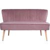 ΚΑΝΑΠΕΣ ANDY 2ΘΕΣΙΟΣ ΣΑΠΙΟ ΜΗΛΟ ΒΕΛΟΥΔΟ HM8401.02 128x70x77Υ εκ.