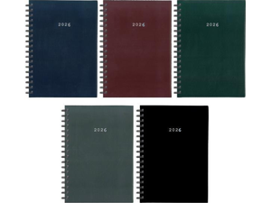 Ημερολόγιο ημερήσιο σπιράλ NEXT Basic 12x17cm 2026 σε διάφορα χρώματα