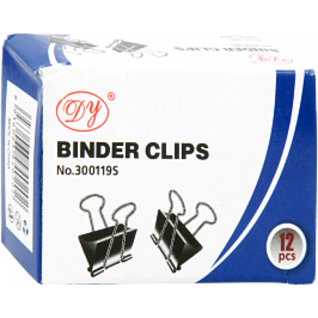 Πιάστρα μαύρη μεταλλική BINDER 32mm  (1 τεμάχιο)