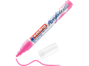 Μαρκαδόρος ακρυλικός Edding 5100 2-3mm fluorescent pink
