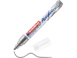 Μαρκαδόρος ακρυλικός Edding 5100 2-3mm silver