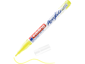 Μαρκαδόρος ακρυλικός Edding 1-2mm fluorescent neon yellow