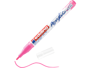 Μαρκαδόρος ακρυλικός Edding 1-2mm fluorescent neon pink