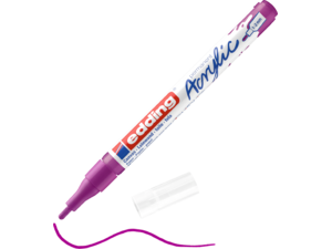 Μαρκαδόρος ακρυλικός Edding 1-2mm berry