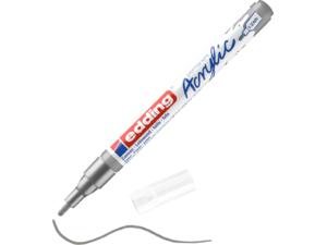 Μαρκαδόρος ακρυλικός Edding 1-2mm silver