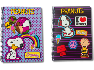 Τετράδιο σπιράλ 2 θεμάτων BMU Peanuts Flair A4 70 φύλλα ριγέ (2 σχέδια)