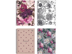 Τετράδιο σπιράλ Interdruk Flowers 2 θεμάτων 21x29 120 σελίδες (διάφορα σχέδια)