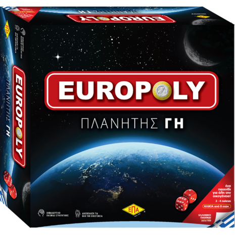 Επιτραπέζιο Europoly Πλανήτης Γη -Ανακάλυψε Επιτραπέζια παιχνίδια για παιδιά, ενήλικους και για όλη την οικογένεια από το Oikonomou-shop.gr.