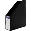 Θήκη περιοδικών Metron κοφτή πλαστική 25x33x8cm Μαύρη (Μαύρο)